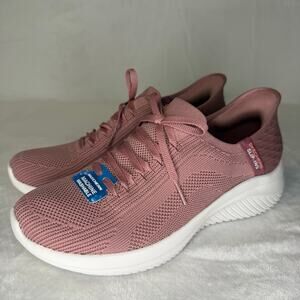 Skechers Ultra Flex 3.0 Brilliant Path Mauve/Pink Vegan Sneakers Women's 8.5